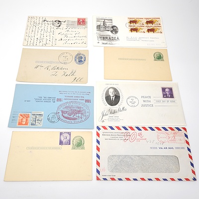 Eight 1911-1967 Collection of Postcards and Covers from The United States of America