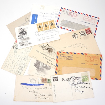 Eleven 1891-1991 Collection of Postcards and Covers from The United States of America and Canada