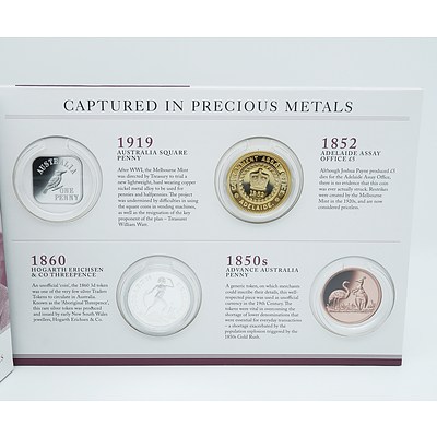 Macquarie Mint, History of Australian Coinage Collection - The Evolution of Australian Coinage Captured in Precious Metals, with Six Coins
