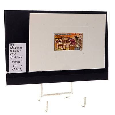 1975 Republic Belgian Congo 40 Franc "Proof" on Card