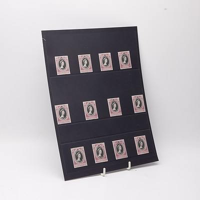 1953 Coronation Stamp Set, Lightly Hinged
