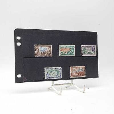 1953 Southern Rhodesia Full Stamp Set 1/2d - 1/-, Lightly Hinged
