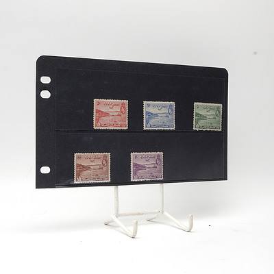 1938 King George VI British Possession Full Stamp Set 2d - 1/-, Lightly Hinged