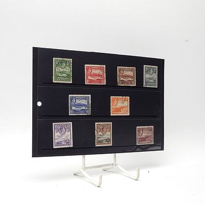 1938 King George VI Antigua Short Stamp Set 1/2d - 2/6, Used
