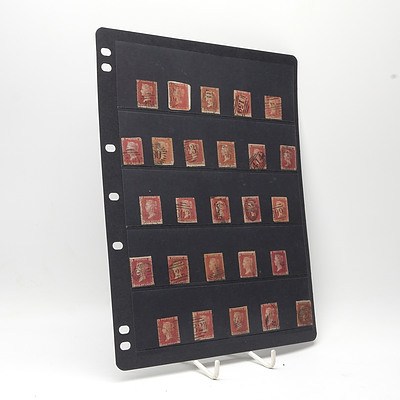 1858-1879 Queen Victoria 1d Red, Used