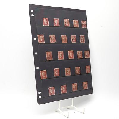 1858-1879 Queen Victoria 1d Red, Used