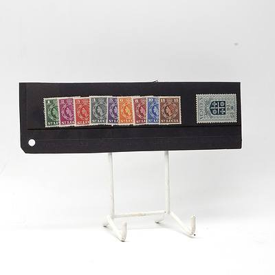 1963 Queen Elizabeth II Short Stamp Set 1c - 25c,Lightly Hinged