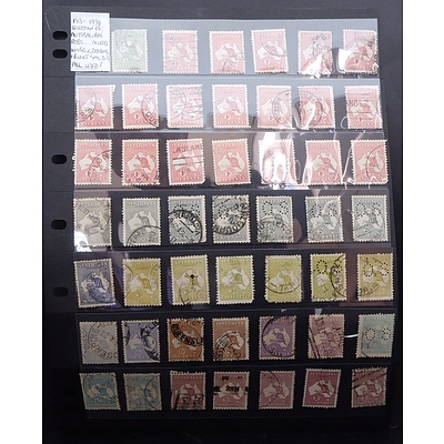 1913 - 1938 Selection of Australian Roos Stamps