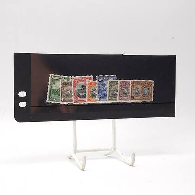 1938 King George VI 'Grenada' Short Stamp Set 1/2d - 1/-, Hinged