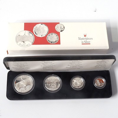 RAM 1988 Masterpieces in Silver Four Coin Set