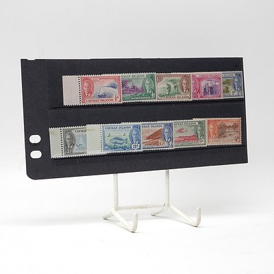1950 King George VI 'Cayman Islands' Short Stamp Set 1/4d - 1/-, Mint