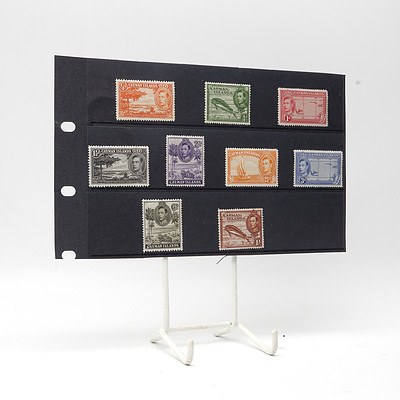 1938 King George VI 'Cayman Islands' Short Stamp Set 1/4d - 1/-, Lightly Hinged