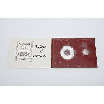 1988 The Holey Dollar and Dump, Australia's New Solid Silver Legal Tender Coins Commemorative Issue