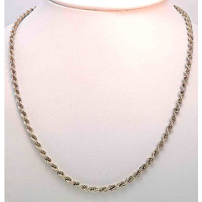 Sterling Silver Rope-Link Chain
