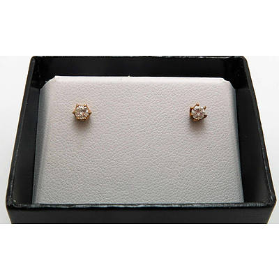 14ct Gold Diamond Earrings