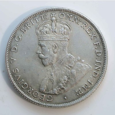 Australia: Sterling Silver Florin 1917