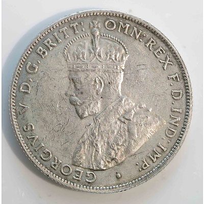Australia: Sterling Silver Florin 1923