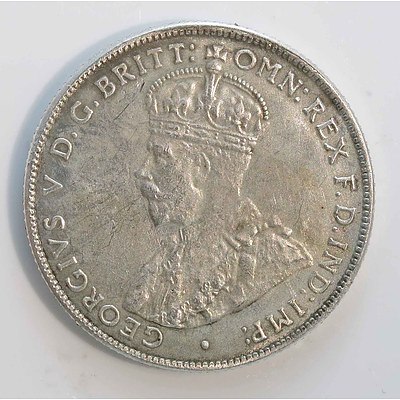 Australia: Sterling Silver Florin 1924
