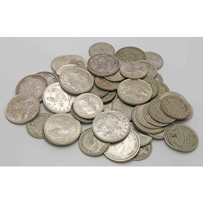 Australia: Silver Threepences & Sixpences (X54)