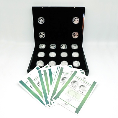 Maquarie Mint First World War Collection, 16 .333 Silver Prooflike Coins 