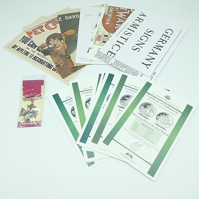 Maquarie Mint First World War Collection, 16 .333 Silver Prooflike Coins 