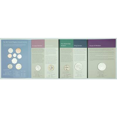The Royal Mint 2017 United Kingdom Annual Coin Set, 13 Uncirculated Coins 