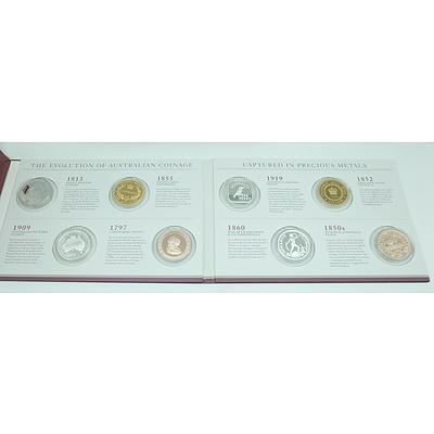 Three Maquarie Mint The History of Australian Coinage Collection Volume 1-3 Ablums, Partially Complete, 13 Coins