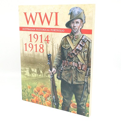 WWI Australian Historical Portfolio, with assorted WWI Era Circulated Currency