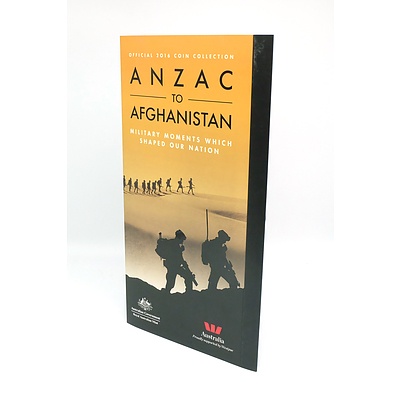 Royal Australian Mint Official 2016 Coin Collection Anzac to Afghanistan Military Moments Which Shaped Our Nation, 14 Coin Complete Set