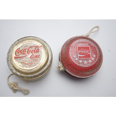 Two Coca Cola Galaxy Russell Yo-Yo's