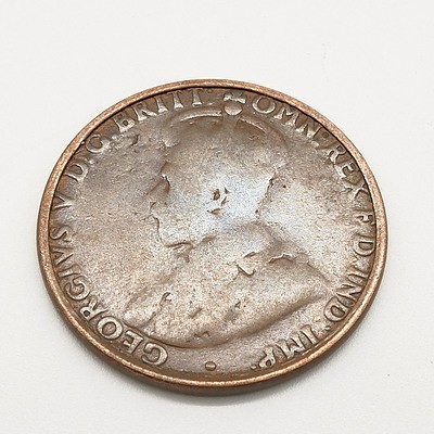1917 Australia One Penny ERROR