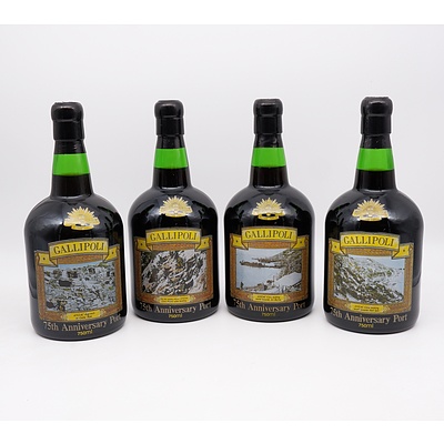 Four McWilliam's Gallipoli 75th Anniversary Port 750ml