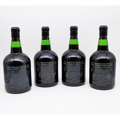 Four McWilliam's Gallipoli 75th Anniversary Port 750ml