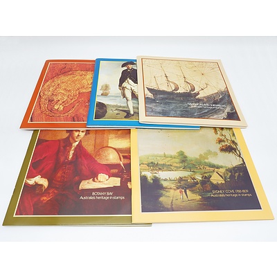 2x Australian Bicentennial Collection 1788-1988 Australia's Heritage in Stamps - Incomplete