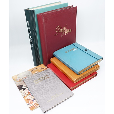 Group of Seven Australian and International Stamp Albums