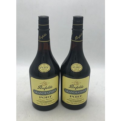2x Bottles of Penfolds N.V Grandfather Fine Old Liqueur Port 750mL