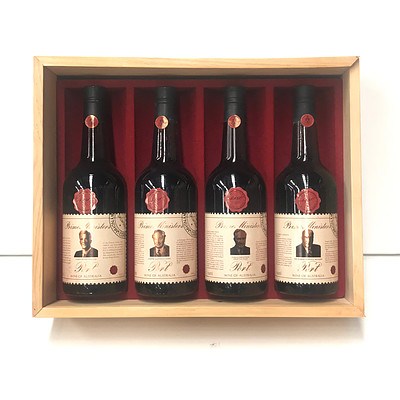 Case of 4x Bottles Wyndham Estate 1980 Prime Ministers of Australia Port Collection Series 3