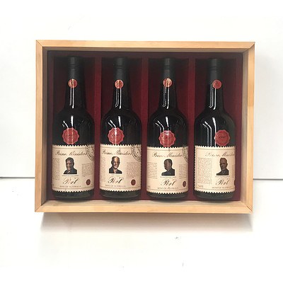 Case of 4x Bottles Wyndham Estate 1980 Prime Ministers of Australia Port Collection Series 4