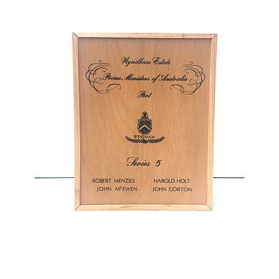 Case of 4x Bottles Wyndham Estate 1981 Prime Ministers of Australia Port Collection Series 5