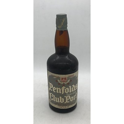 Bottle of Penfolds Vintage 1956 Five Star Club Port