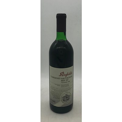 Bottle of Penfolds 1988 Cabernet Sauvignon Bin 707 - 750mL