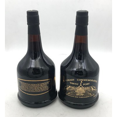 2x Bottle's of Flagmast Commemorative 1987 Tawny Port