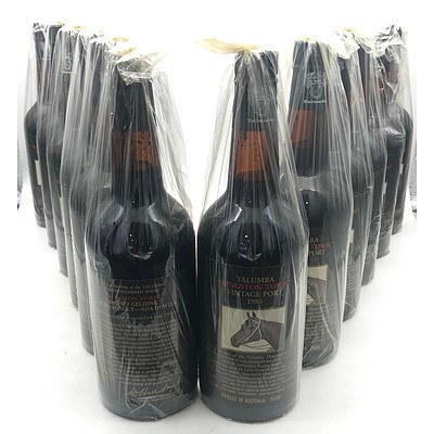 Case of 12x Yalumba 1980 'Kingston Town' Vintage Port 750mL