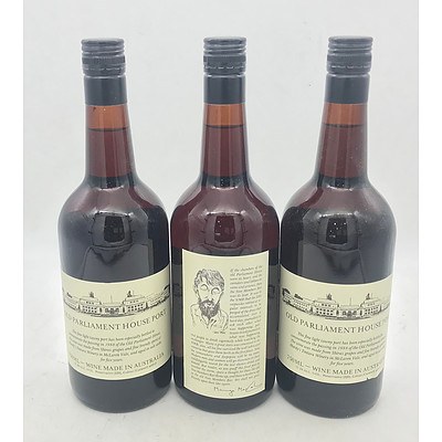 Lot of 3x Hardy's N.V. Old Parliament House Port