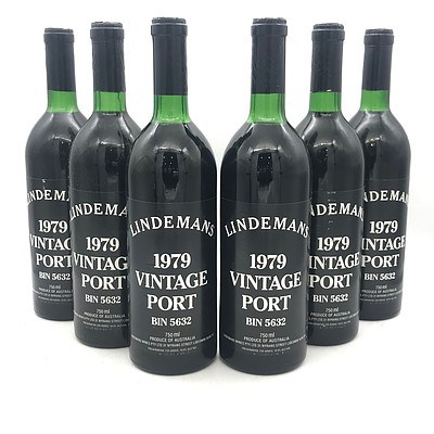 Case of 6x Lindemans 1979 Vintage Port Bin 5632