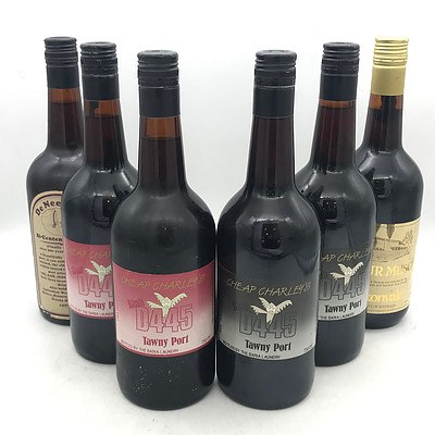 Case of 4x Cheap Charley's Binh D445 Tawny Port & 2x Matching Ports