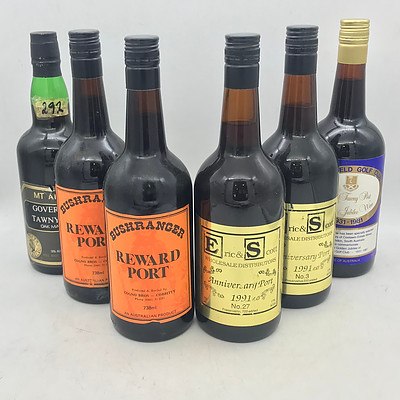 Case of 2x Bushranger N.V. Reward Port, 2x Eric & Scott 1991 Anniversary Port, & 2x Matching Ports