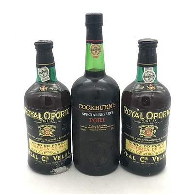 Lot of 3x Vintage Portuguese Ports