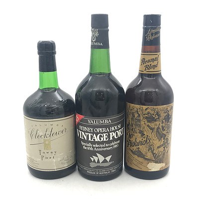 Lot of 3x Assorted Yalumba/South Australian Ports