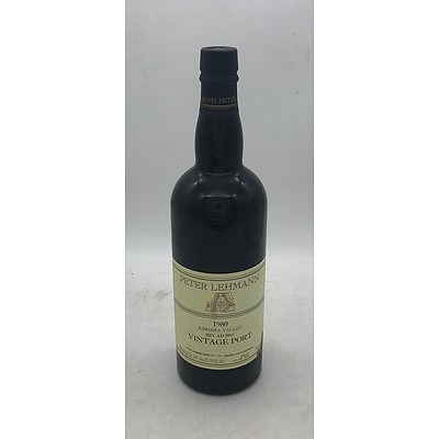 Bottle of Peter Lehmann 1980 Barossa Valley Vintage Port ~ Bin AD2001 - 750mL